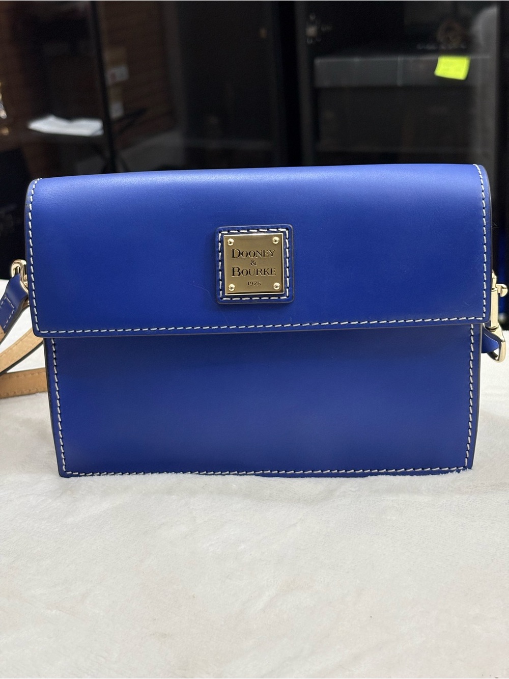 Dooney & Bourke Beacon Small East/West Flap Crossbody – Royal Blue w/ Wallet. - Picture 2 of 16